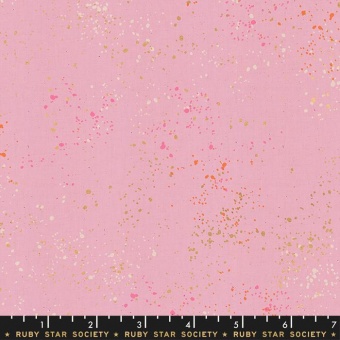Speckled Peony Pink -  Rosa Ruby Star Society Basicstoff - Rashida Coleman Hale Designerstoff mit Metallic Akzenten 