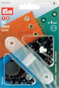 Ø5mm Ösen mit Scheiben & Werkzeug - silber  
