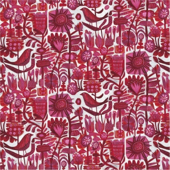 Raspberry Rouge Designerstoff - Find the Birds by Este MacLeod  - FreeSpirit Fabrics Patchworkstoffe 
