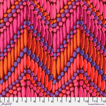 Red Beaded Curtain - Kaffe Fassett Collective Designerstoffe - Spring 2023 Patchworkstoff 