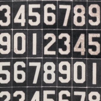 Black Number Zahlenstoff - Tim Holtz Monochrome Eclectic Elements Vintage Ephemera Steampunk Motivstoff 