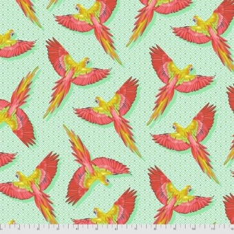 Mango Macaw Ya Later - Daydreamer Tula Pink Designerstoffe - Tropische FreeSpirit Patchworkstoffe 