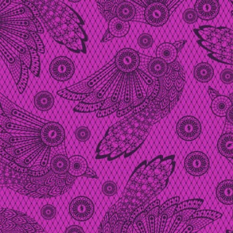 Nightshade Oleander Raven Lace - Nightshade Deja Vu Tula Pink Designerstoffe - FreeSpirit Patchworkstoffe 
