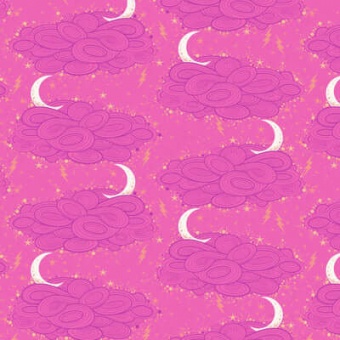 Nightshade Oleander Storm Clouds - Nightshade Deja Vu Tula Pink Designerstoffe - FreeSpirit Patchworkstoffe 