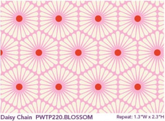 Blossom Daisy Chain Blümchenstoff - Besties Tula Pink Designerstoff -  FreeSpirit Patchworkstoffe 