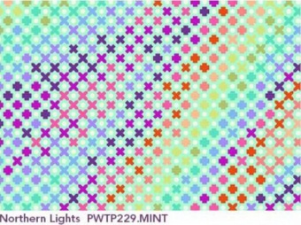 Mint Northern Lights - Roar! Tula Pink Designerstoff -  FreeSpirit Patchworkstoffe 