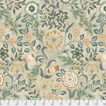 Linen Wilhelmina Baumwollstoff  - Original William Morris & Company Lizenzstoff - Free Spirit Fabrics Orkney Patchworkstoffe 