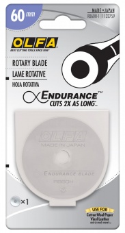 Langlebige Endurance Blade 60mm Ersatzklinge / Rollschneiderklinge - OLFA Rollschneider 