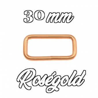 Roségold 30mm Vierkantring - Metall-Schlaufe 3cm Rose Gold Schnalle 