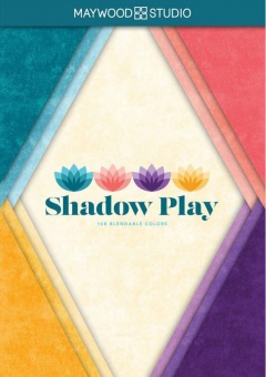 Original Farbkarte mit Stoffmustern - Shadow Play Color Card  - Maywood Studios Basicstoffe 