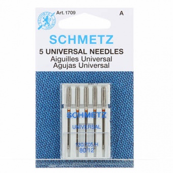 Universal Nähmaschinennadeln - Schmetz Universalnadeln 130/705 H  No. 80 /12 