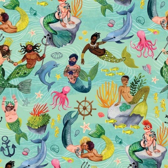 Queen Of The Sea - You're a Catch by Miriam Bos - Dear Stella Collection 