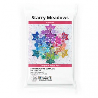 Starry Meadows Quilt EPP Paper Pieces - English Paper Piecing Pappschablonen & Acrylschablonen von Liz Oner "Indie Hipster Quilts" mit Tula Pink True Colors 
