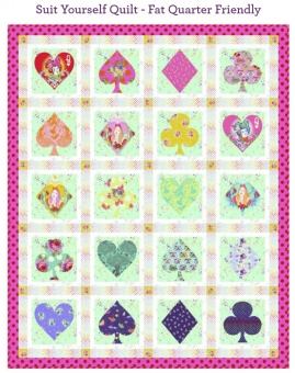 Suit Yourself Quilt Anleitung - Tula Pink Curiouser & True Colors Designerstoffe Pattern - FreeSpirit Patchworkdecke - GRATIS DOWNLOAD! 