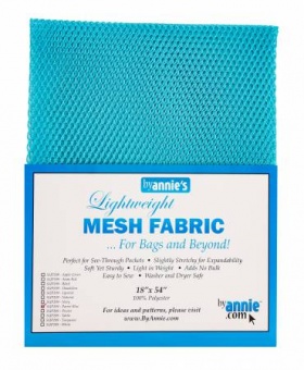 Bunter, kleinmaschiger Netzstoff by Annie's - Lightweight Mesh Fabric - SB-Packung 18" x 54 inches Parrot Blue / Hellblau