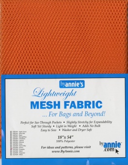 Bunter, kleinmaschiger Netzstoff by Annie's - Lightweight Mesh Fabric - SB-Packung 18" x 54 inches Pumpkin / Orange