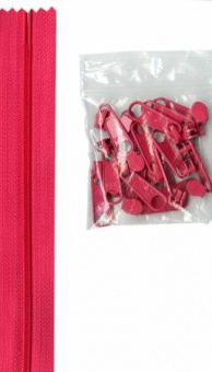Endlosreißverschlüsse - VIELE FARBEN - Robuste Taschenreißverschlüsse by Annie's Lipstick Pink #250