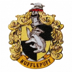 10 x 8 cm Mütze Ausrüstung Harry Potter House of Ravenclaw Hogwarts Wappen mit Klettverschluss 2 Stück Hut vollfarbige Aufnäher für Mantel Rucksack Jacke